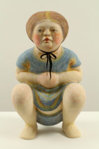 "Squatting Girl in Blue Dress" 2012