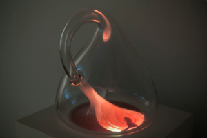 “Klein Bottle with the Image of Its Own Making (after Robert Morris)”, 2014
