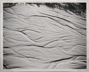 “Lone Footsteps in Winter, Tokositna River, Alaska” 1979