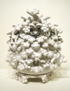 "Pickle Jar with Silver Elephants (back)" 2007